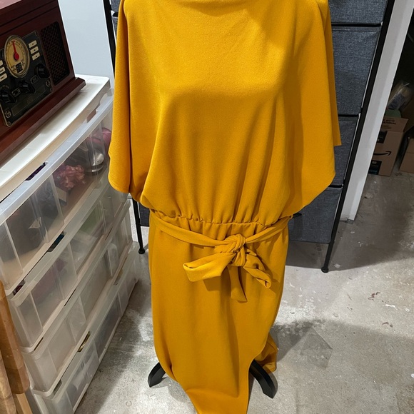 Please Hold MIDI Dress - Picture 1 of 7